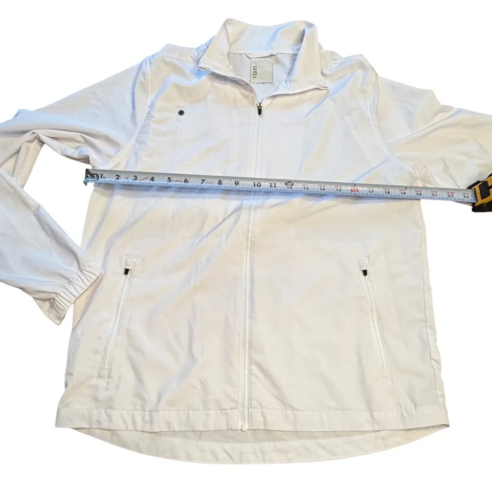 Vuori Venture Track Jacket Men's Size‎ Medium White Full Zip Lightweight
